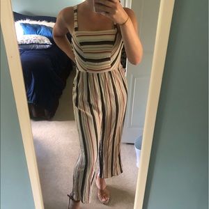 BRAND NEW Multicolored Striped Jumpsuit